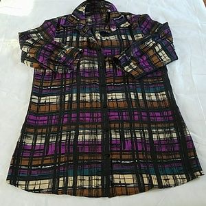 Vintage 80's Piano Sheer Top